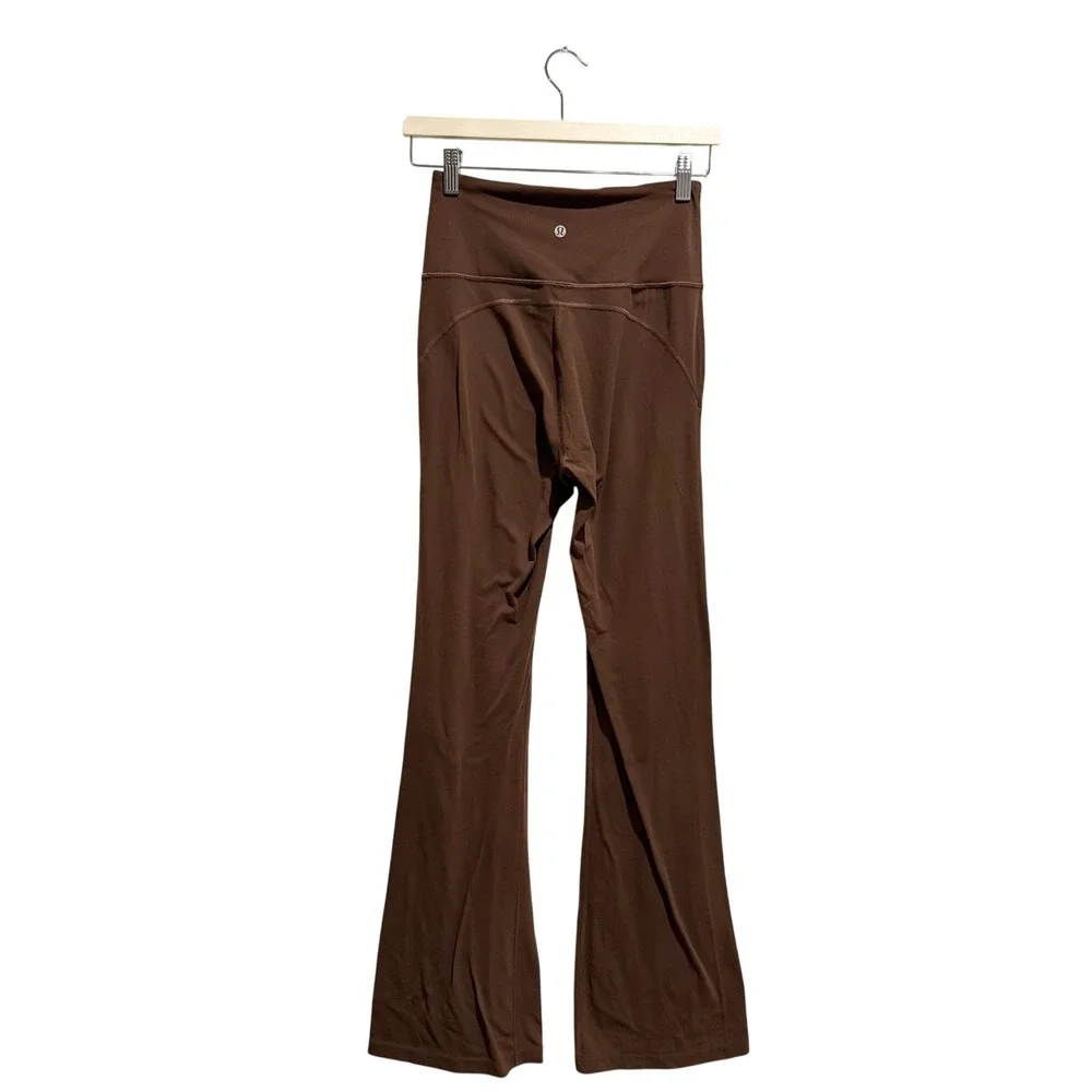 Lululemon Groove Super High Rise Flared Pant Roasted Brown‎ Size 6